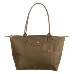 Longchamp Le Pliage Tote Bag, Medium Green Nylon, with insert
